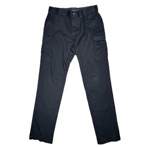 5.11 Tactical Series Twill PDU Cargo Class-B Pants Men's Size 38 Black Unhemmed